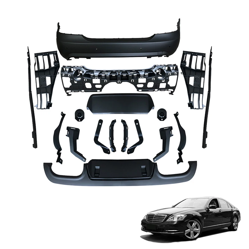 

Amg Surrounds Front And Rear Bumper Modifications Body Kit With For Mercedess-Benzs S-Class W221 To S63 S65 AMG 2017-2014
