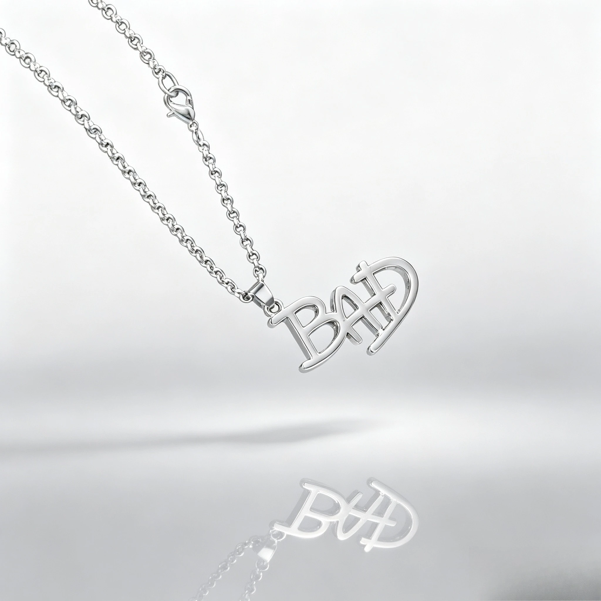Artist Singer Michael BAD Necklace Rock Roll Everlasting Jackson  Hot Charm Punk Cosplay Accessories Fans Gift