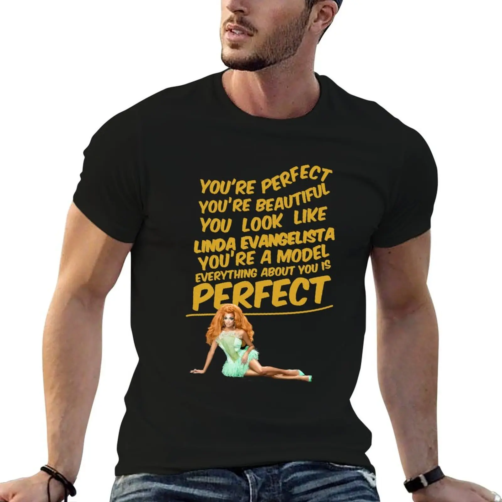 Valentina, you're perfect, you're beautiful... T-Shirt t shirts for man cotton funny t shirt man cotton T-Shirt