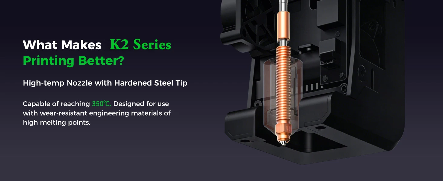 Offizielles Creality K2/K2 Pro Keramik-Heizblock-Kit Hotend-Kit mit Keramikring Hochtemperatur-Metall-Hotend für 3D-Drucker – Detail 2