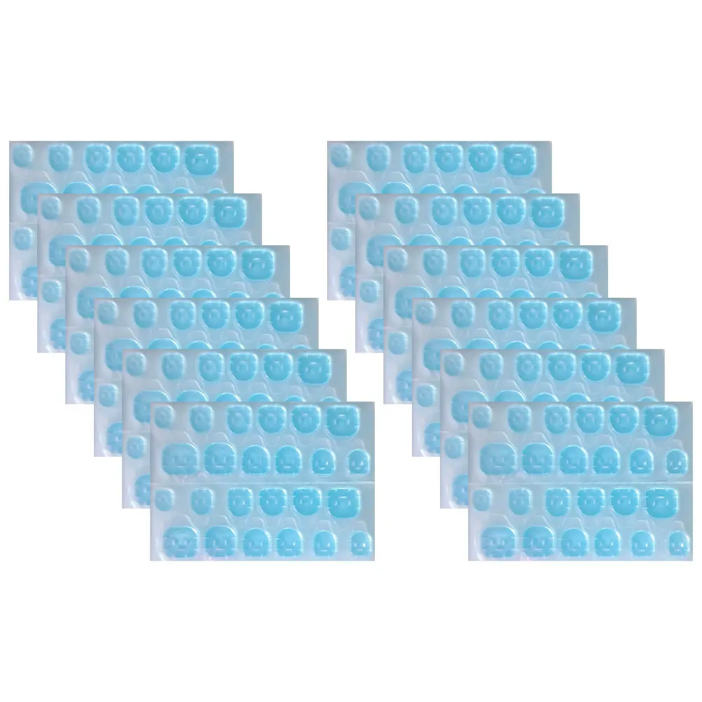 Guias adesivas azuis para manicure, faça você mesmo, prensa em unhas, ferramenta de reparo de arte de unhas falsas, abas adesivas para unhas