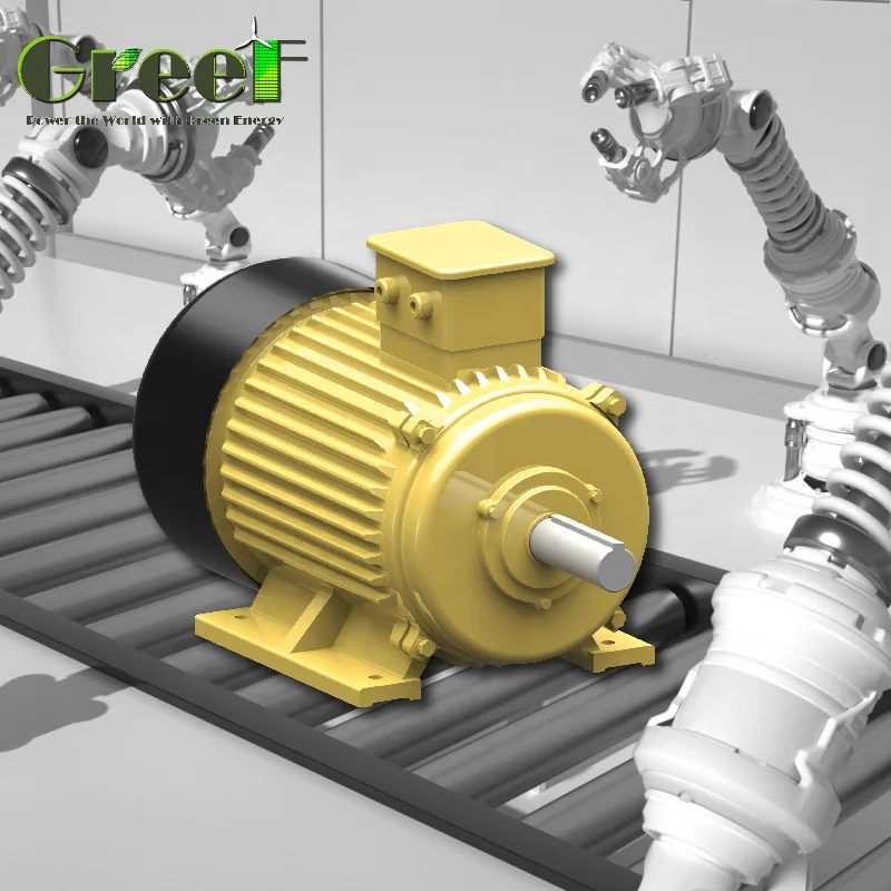 Generador síncrono de imán permanente de energía libre, bajo RPM, 5KW, 10KW, 20KW, 100KW, 1MW, sin escobillas, PMSG, PMG, alternador, unidad directa