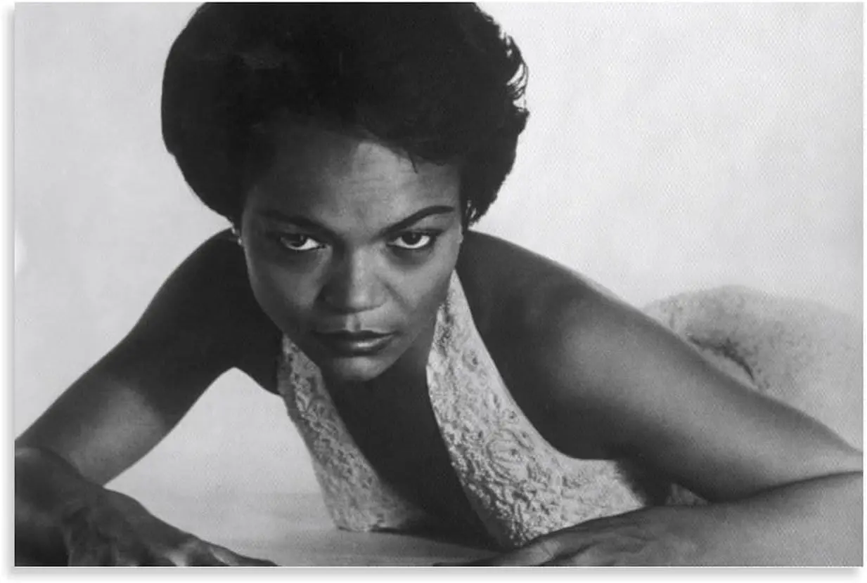 ملصق مطبوع عتيق باللونين الأبيض والأسود من Eartha Kitt (22) ملصق فني جداري من القماش لتزيين غرفة النوم والمنزل الحديث Pr