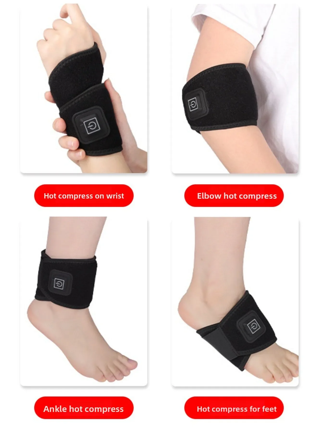 Multi Mode Heating Wrist Support Sleeve Sports Protection Breathable Hand Joint Brace Heat Health Care Device 24 Hours