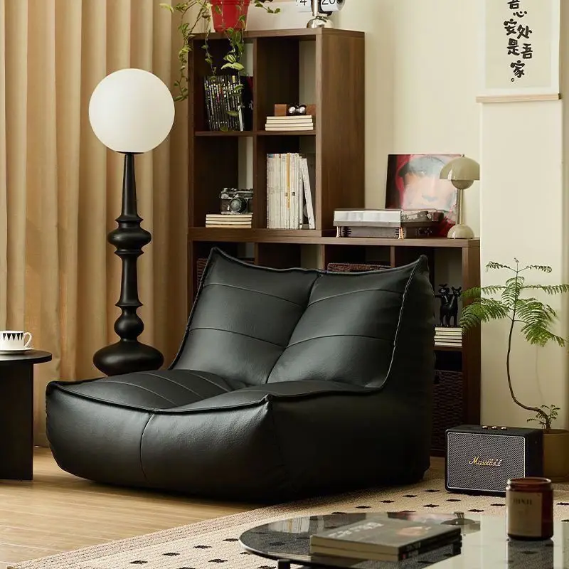 

Lazy Sofa Single Tatami Bedroom Balcony Small Sofa, Can Lie Down and Sleep, Popular Fluffy Caterpillar Bean Bag Chair