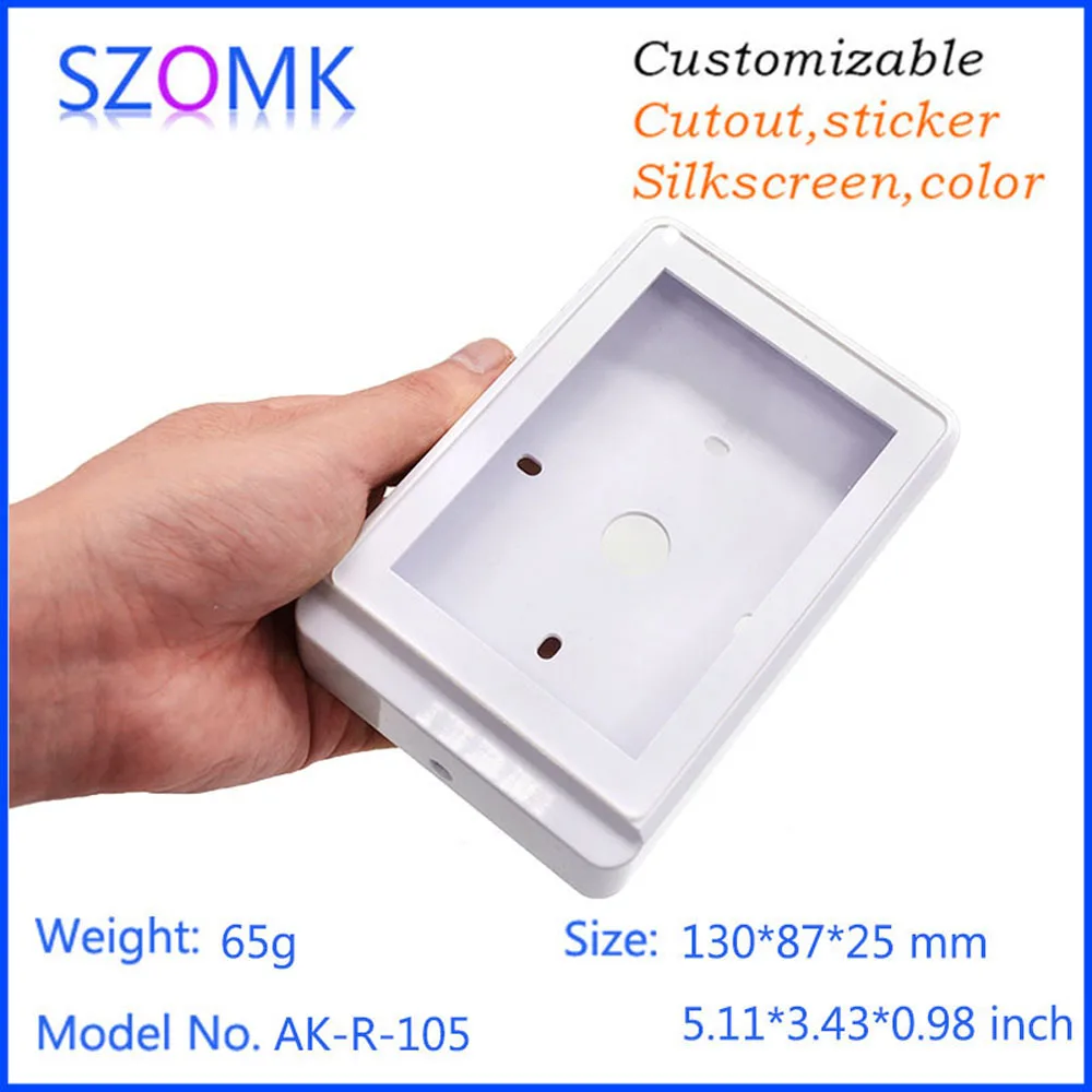 1Pcs new arrival szomk plastic RFID electronics enclosure box 130*87*25mm door entrance enclosure system control project box