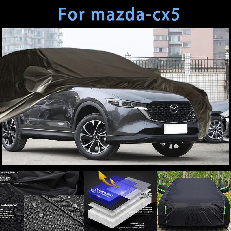 

For mazsa-cx5 Outdoor Protection Full Car Covers Snow Cover Sunshade Waterproof Dustproof Exterior Car accessories