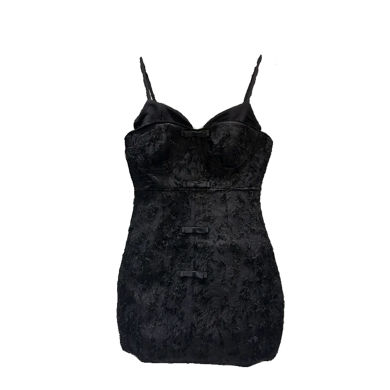 Sommer 2025, neues Sle-Luxus-Samtknoten-Damenkleid mit Dr. Plu Tweed-Pad, trägerkleid, faionable Casual Wear