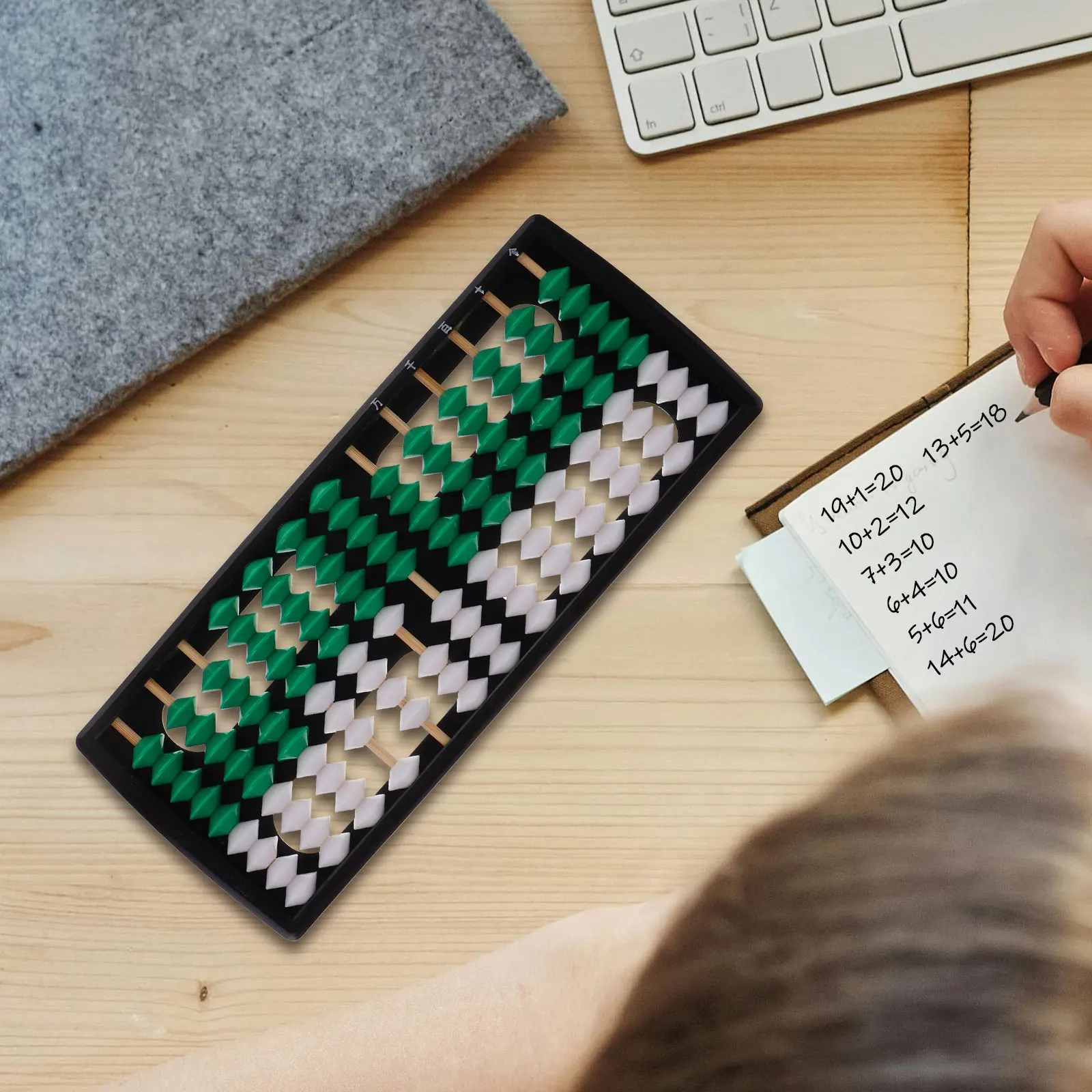 9 구슬 주판 학습 장난감 랙 교육 도구 플라스틱 산술 프레임 어린이 학교 수학 중국어 주판 교육 계산