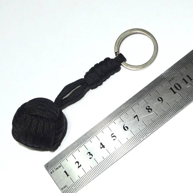 Monkey Fist Self Defense Lanyard Keychain Outdoor Security Protection Defensa Personal Steel Ball Women Survival Weapon