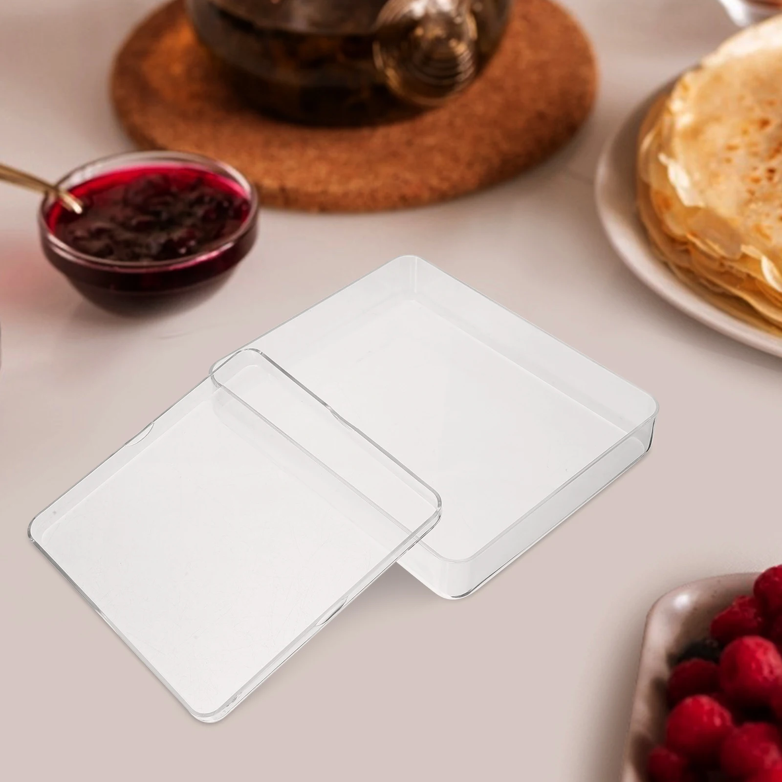 

2pcs Accessories Transparent Tray for Kitchen Electronic Scale Accessories Weighing Replace Scale Pan Scales Practical