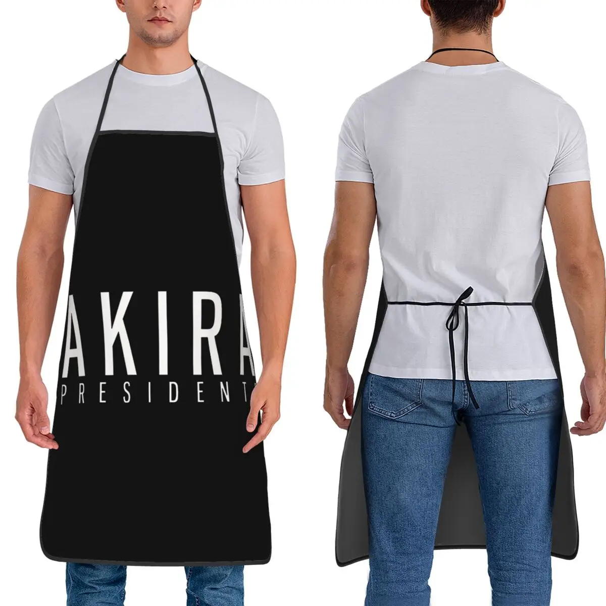 

Akira Presidente Brazilian Rap Aprons Chef Cooking Cuisine Tablier Bib Kitchen Cleaning Pinafore for Women Men Painting