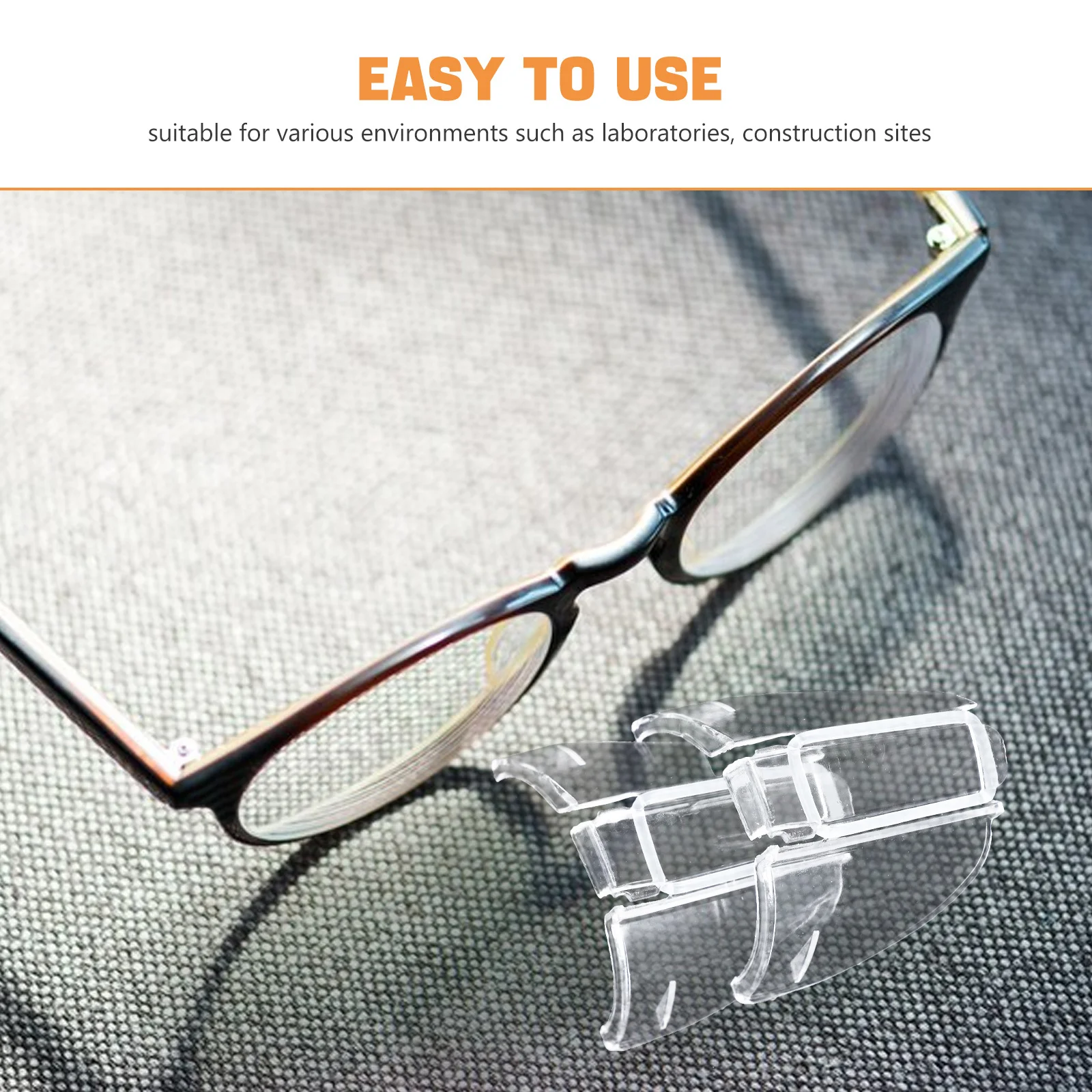 2pcs Eyeglasses Side Shields Clear Flexible Protection For Safety Glasses Universal -Resistant Lightweight Guards Lab