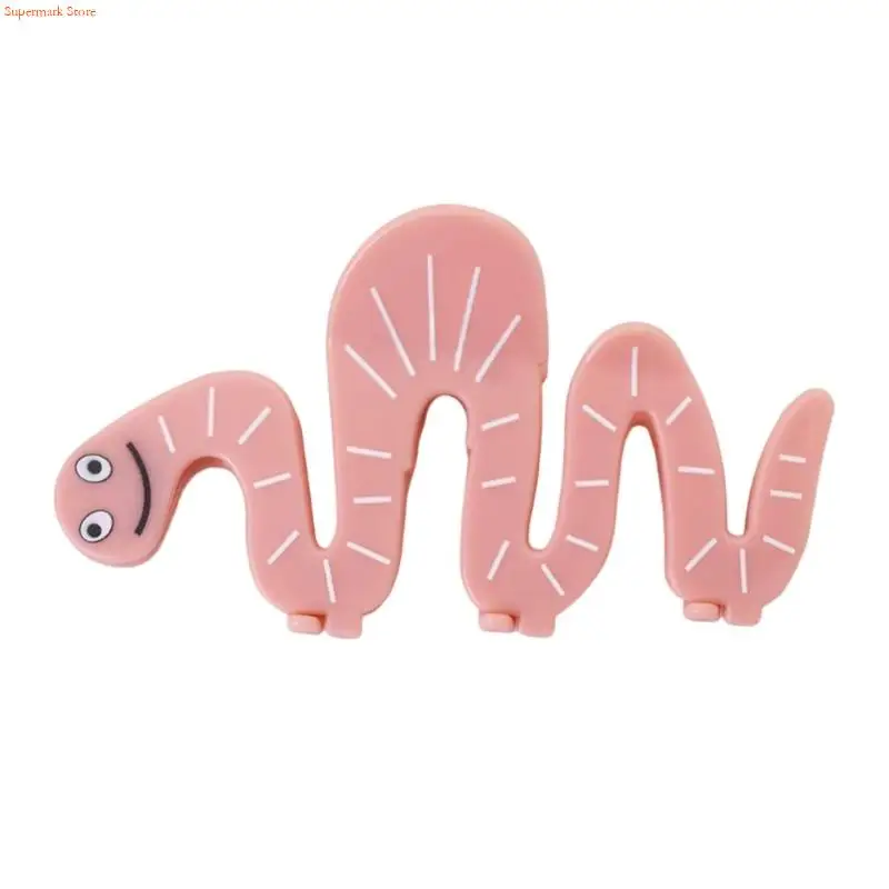 Q5WE Adorable Snake Shaped Hair Clip Secure Grip Lightweight Hair Claw for Gym Work