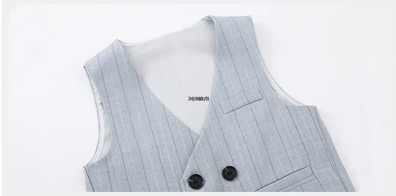 Newborn Baby Boys 1 Year Birthday Suit Children Wedding Party Performance Costume Boys Formal Vest Pants Bowtie Photograph Dress