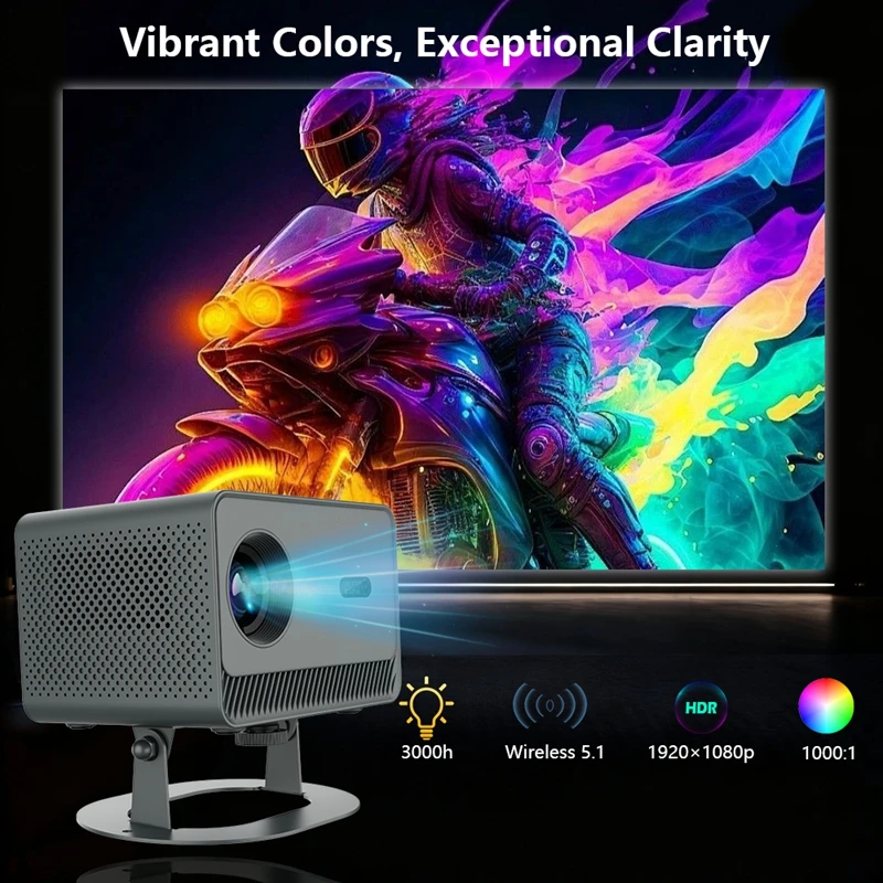 30000 لومن 4K UHD العارض الليزر التركيز أندرويد 12 واي فاي 1080P كامل HD المسرح المنزلي فيلم العارض ل Netflix M10 PLUS #4