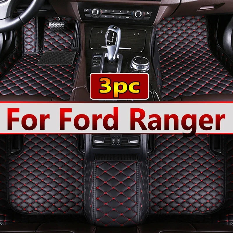 For Ford Ranger 2023 2022 2021 2020 2019 2018 2017 2016 2015 2014 2013 2012 Car Floor Mats Auto Interior Waterproof Carpets