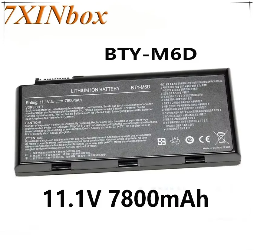 

7XINbox BTY-M6D 11.1V 7800mAh Laptop Battery For MSI GT783H GX660 GX660DX GX70H GX780R GT70 GT760 GT60 GT660