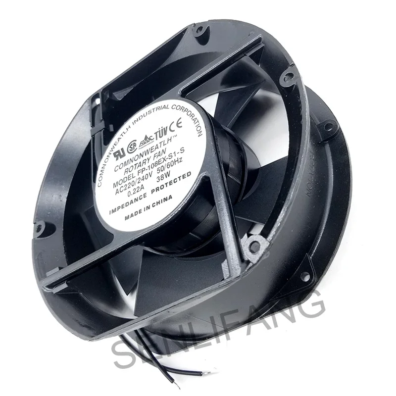 

FP-108EX-S1-S AC Axial Fan AC220V 38W Oval Ball Bearing Ventilation Cooling Fan