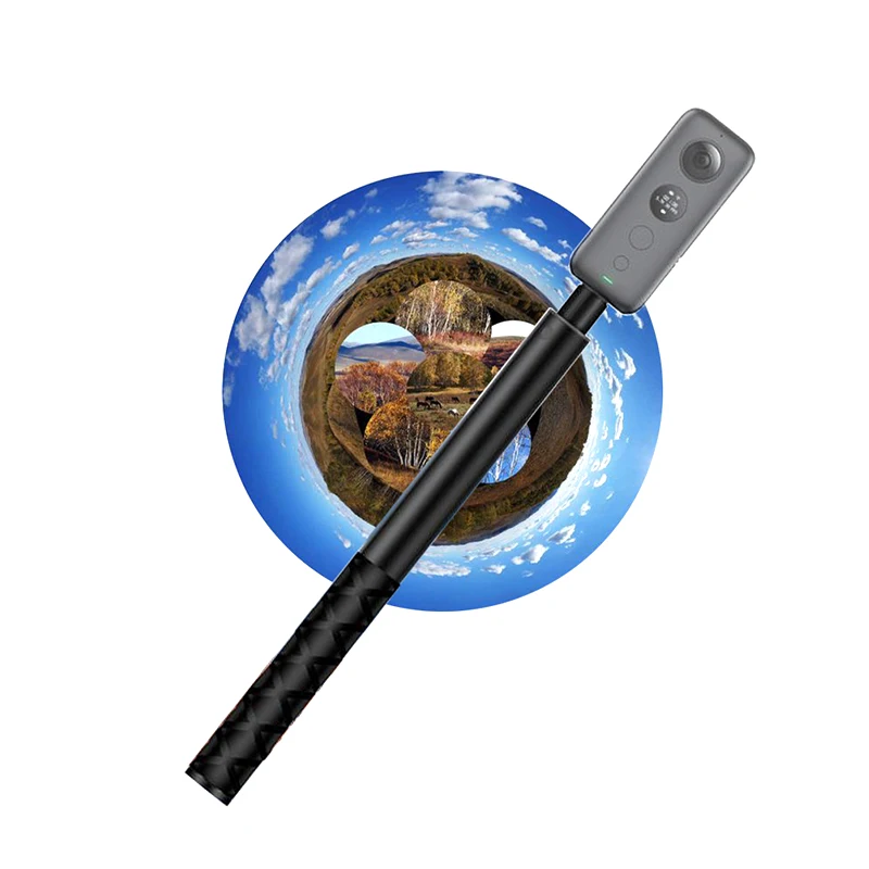 Perche Selfie Invisible 120 Cm Pour Insta360 X3 X4 RS – Tige Télescopique Aluminium Ultra-Légère & Invisible En 360°