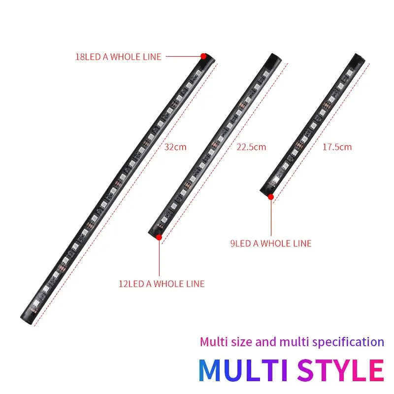 Led Car Foot Ambient Light With USB Neon Mood Lighting Music Control App RGB Auto Interior Decorative Atmosphere Light