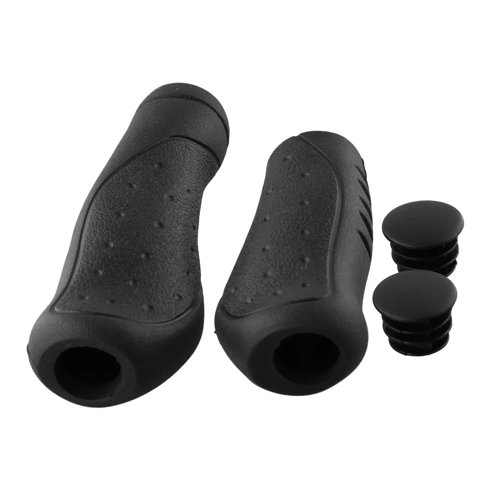 1Pair MTB Folding Bikes Handlebar Grip Long/Short Shift Black Handle Grips Mountain Bicycle Outdoor Riding Practical Accessories