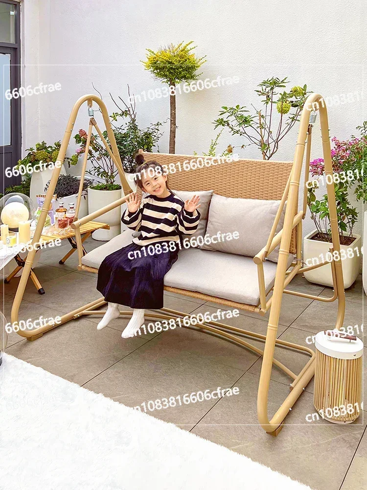 Garden Swing Chair Outdoor Villa Small Courtyard Double Single Terrace Hanging Chair Outdoor Swing Chair