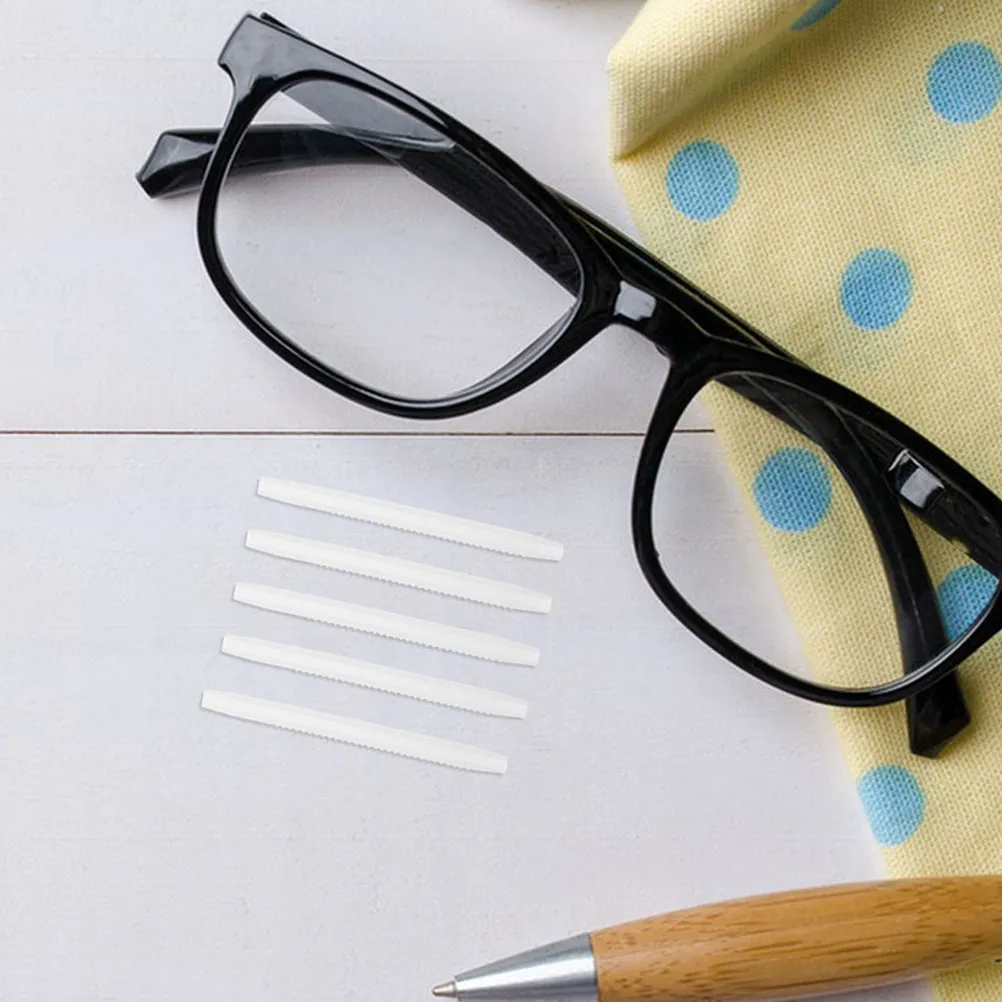 10Pairs Comfort Fit Silicone Eyeglass Temple Holders Anti Slip Eyewear Ear Grips Glasses Arm Covers Temple Tips Sleeve
