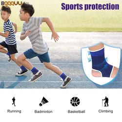 1Pair Kids Compression Sleeves Foot Arch Support Children Ankle Brace Plantar Fasciitis Sock for Sprained Ankle or Sports