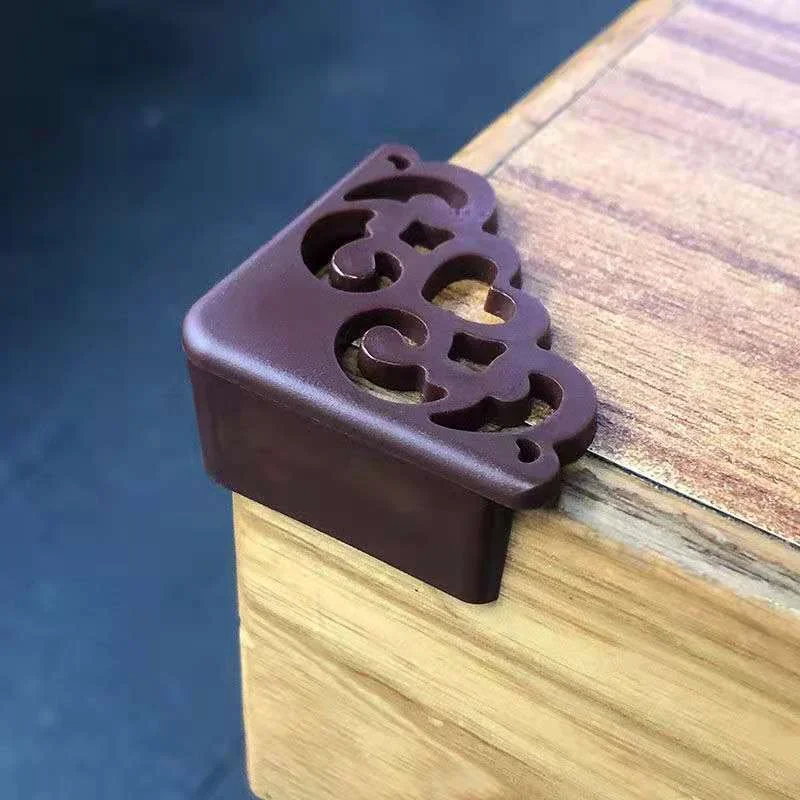 4pcs Table Corner Protective Cover for Baby Safety, Right Angle Anti-collision Corner, Flower Pattern, Soft Corner Protection