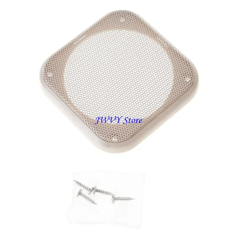 573A Square Square Seeper Grille Car Subwoofer Mesh Cover Protector Metal Grill Protector for Speaker Sound Disporative Frame
