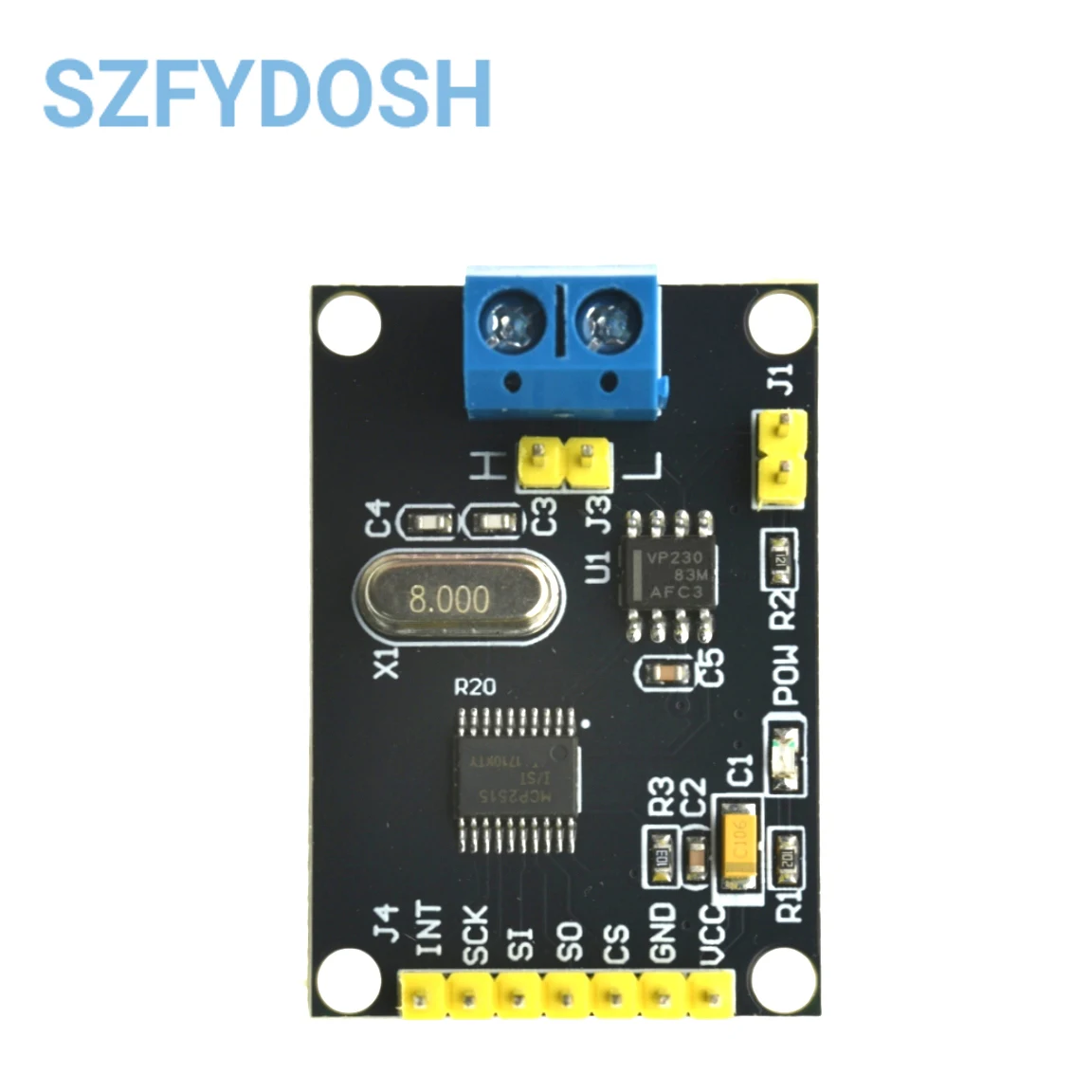 MCP2515 CAN Bus Communication Module Development Board SN65HVD230 Transceiver SPI