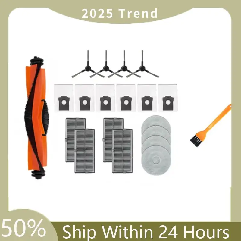 Dreame L10s Pro Ultra Heat/X30 Ultra/X30 Pro/Mova E30 Ultraロボット掃除機用A75Xトップクリーニングキット、メインサイドブラシ、ラグF