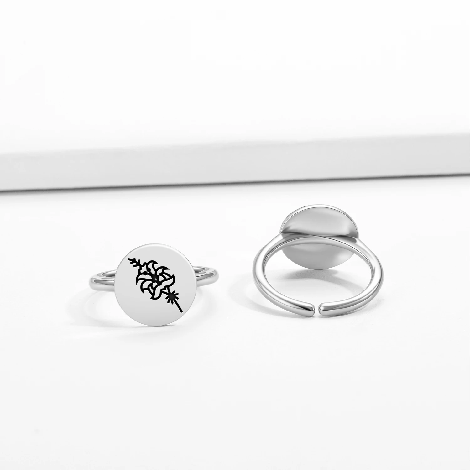 

Persian Lily Ring 925 Sterling Silver Resizable Ring Birthday Gift for Women Fine Jewelry Fashion