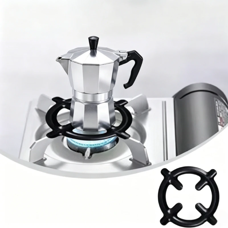 Universal Mocha Coffee Pot Rings Coffee Pot Heating Rack Gas Stove Stand Cooker Cover Stove Protector Kitchen Tool
