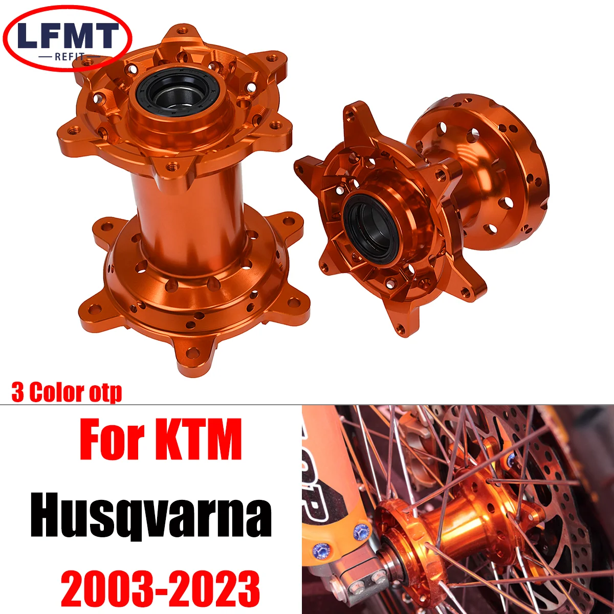 2003-2023 Motorcycle CNC Front And Rear Wheels Hubs For KTM SX XC XCW EXC SXS EXCF XCF SXF XCFW 150 250 300 350 400 450 500 530