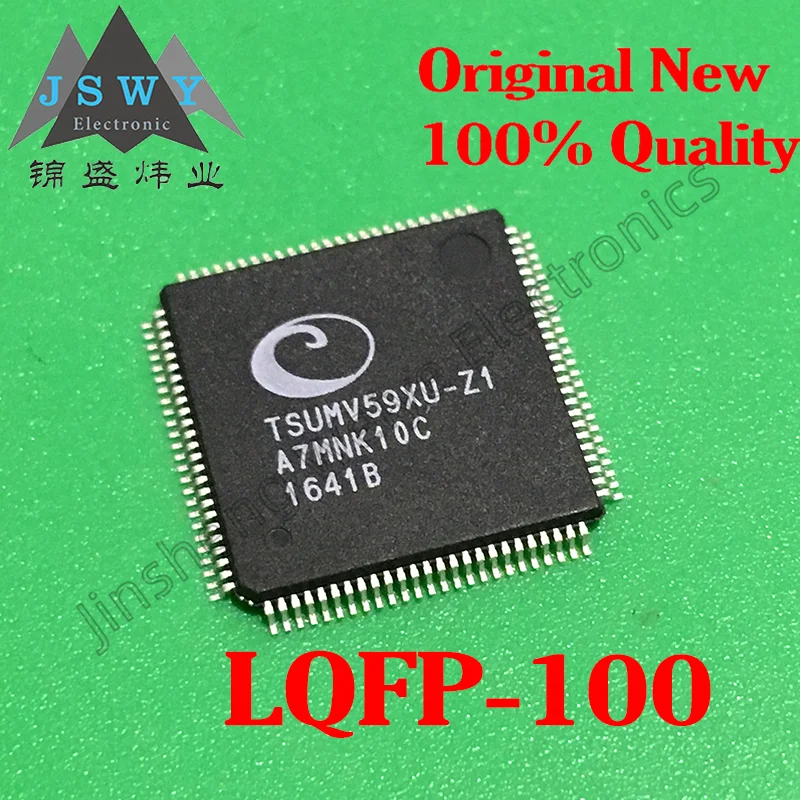 (1-10PCS) Peças originais TSUMV59XU-Z1 TQFP100 Principalmente usadas para controlar e dirigir o LCD para exibição e processamento de imagem.