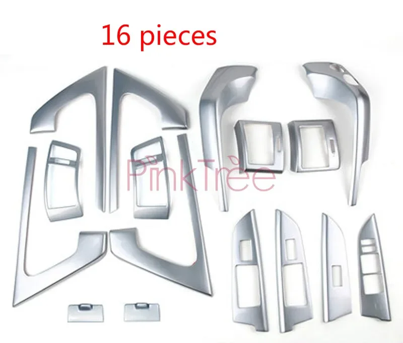 Chrome Silver Color Decoration Mouldings Cover For Toyota Land Cuiser 200 2008-2011 2012-2015  Interior Car Accessories