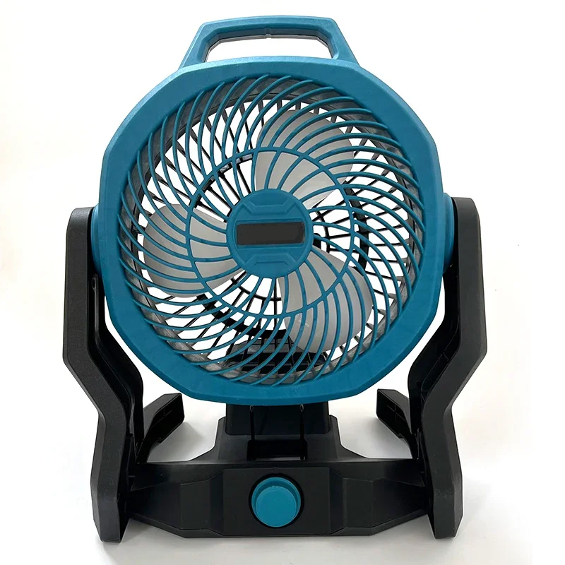 Ventilador de mesa sem fio makita, ventilador portátil para acampamento, cabeça ajustável multiuso, configuração de 3 velocidades, ventilador de chão de mesa alimentado
