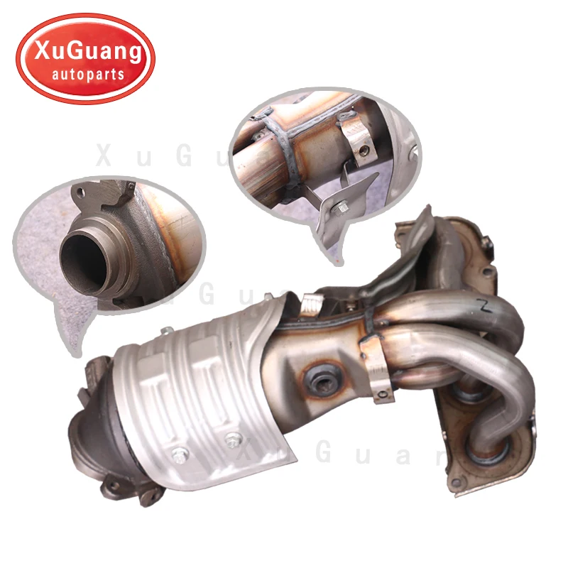 XG-AUTOPARTS Front Manifold Catalytic Converter For Toyota Rav4 06-08 2.4L For Toyota Vellfire