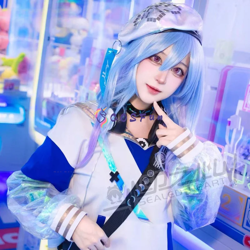 

Game Arknights Mizuki Cosplay Costume Halloween Women Men Fantasy Uniform Bag Headset Props Accessories Set COSFun