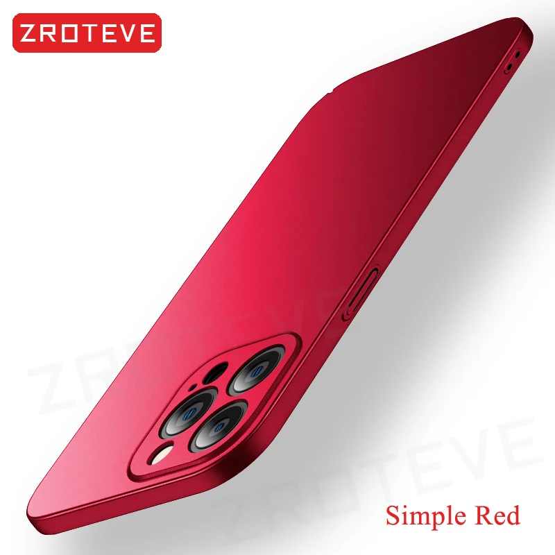 Handyhüllen für iPhone Air 17 16 18 Pro Max 17e 16e 15 14 Plus 13 Mini, ZROTEVE Ultradünne Matte Hartschale aus Kunststoff – Detail 23