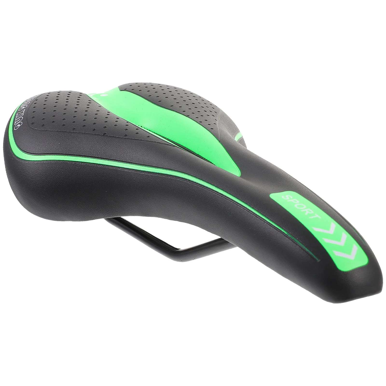 

Green Hollow Design Breathable Comfortable Easy Installation Shockproof Lightweight for Mountain Road Bike Seat
