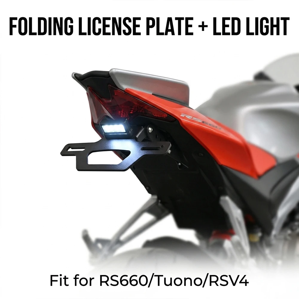 

For RS660 Tuono 660 RSV4 Tuono V4 2020-2025 Factory Motorcycle Tail Tidy License Plate Holder Fender Eliminator Accessories