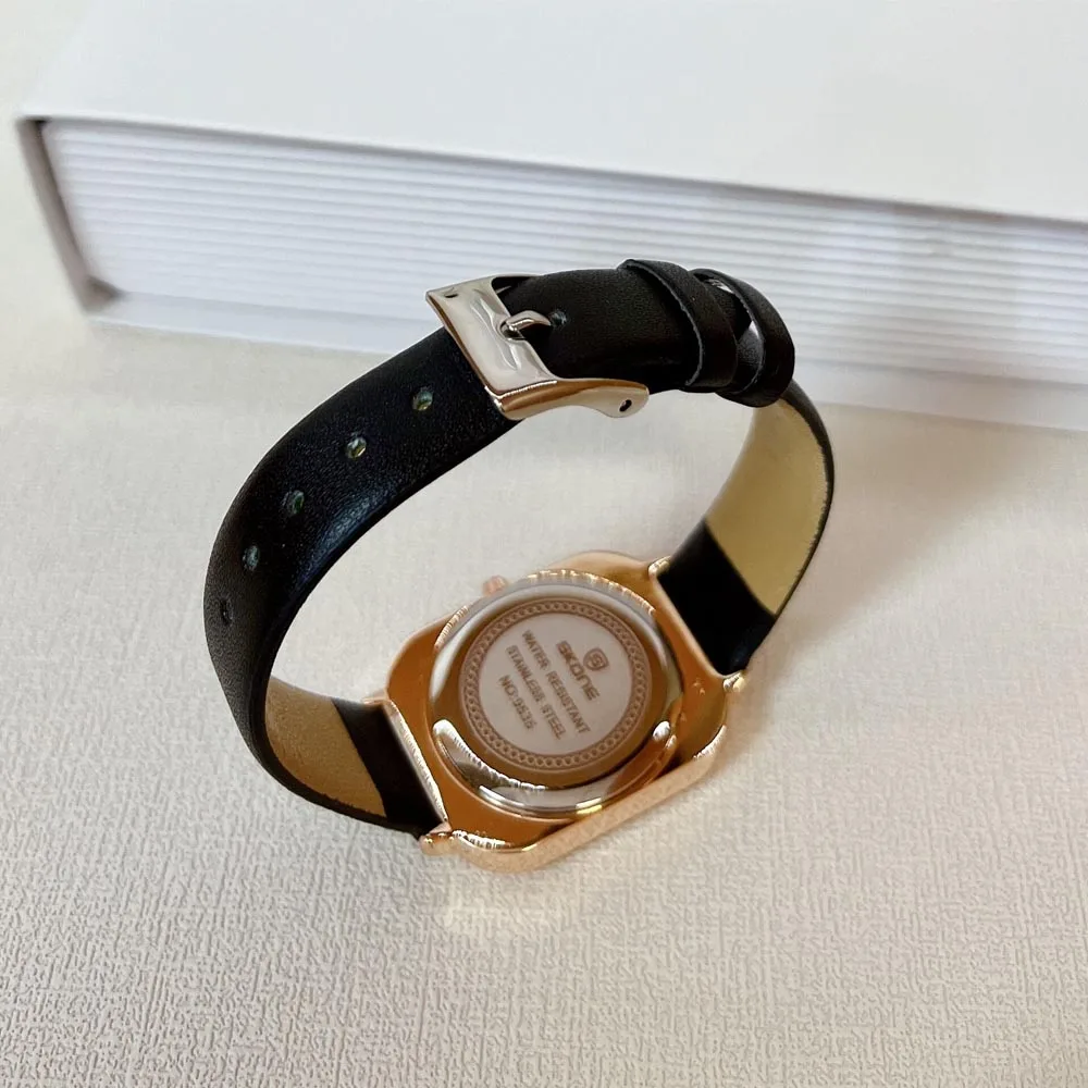 SKONE Jelly design high-end watch with simple temperament waterproof sports square belt student women's watch
