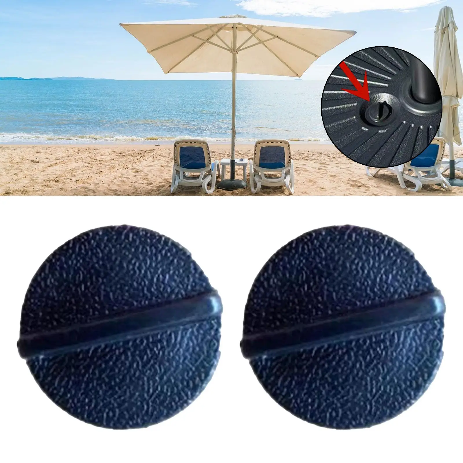 2Pcs Umbrella Base Cover Water Outlet Cover for Umbrella Holder Market Table Umbrella Water Fillable Base Stand Beach Umbrellas