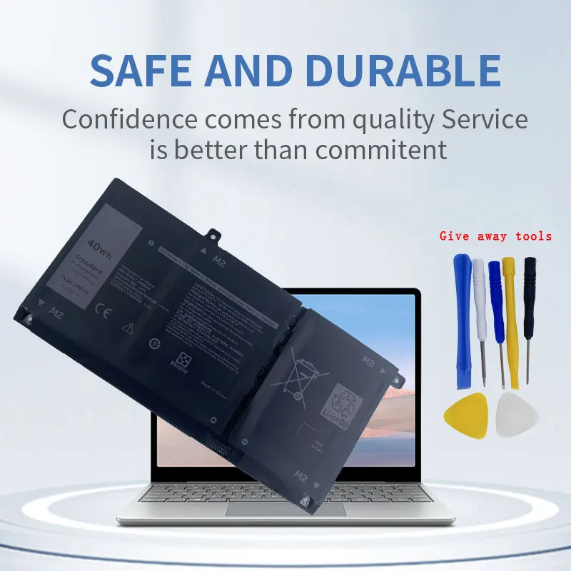 Dxt-nova Bateria de Laptop Jk6y6 para Dell Latitude 410 3510 Tystro 5300 5401 5402 5501 5502 Inspiron 5301g Cf5rh 1125 v