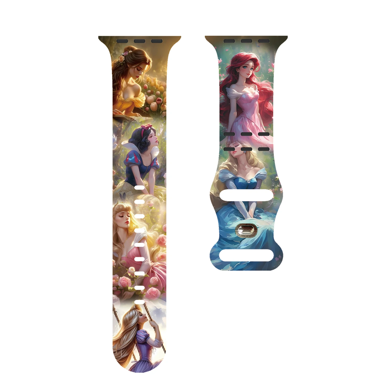 

Magic Princess Series Silicone Printed Strap for Apple Watch 11 10 9 SE Band Replaceable Bracelet for iWatch 46mm 42mm 41mm 40mm