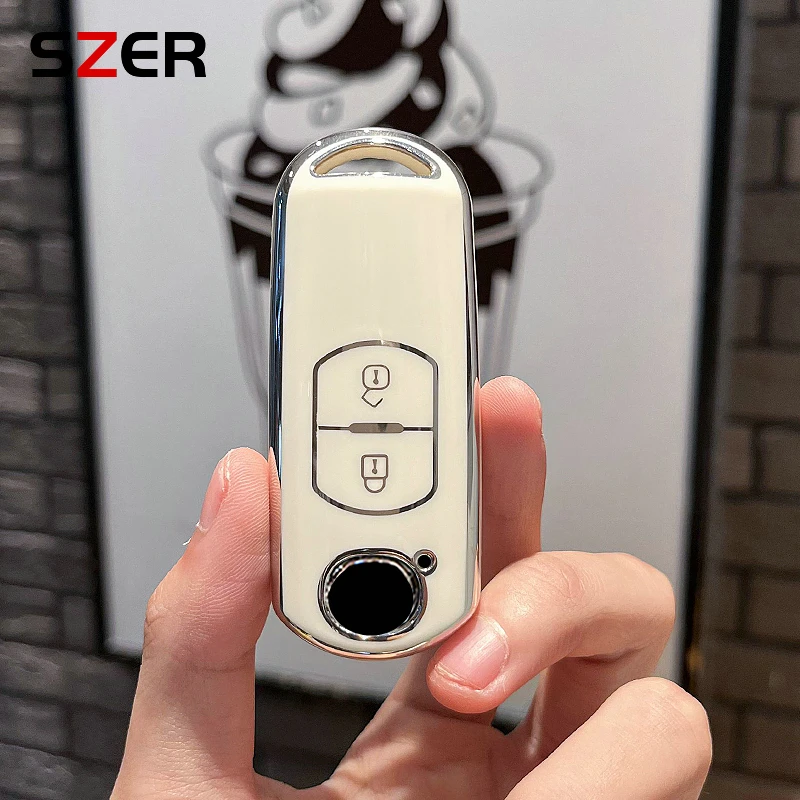 Fashion TPU Car Remote Key Case Cover Shell For Mazda 2 3 5 6 BL BM GJ Atenza Axela Demio CX-3 CX3 CX-5 CX5 CX7 CX-9 CX8 Keyless