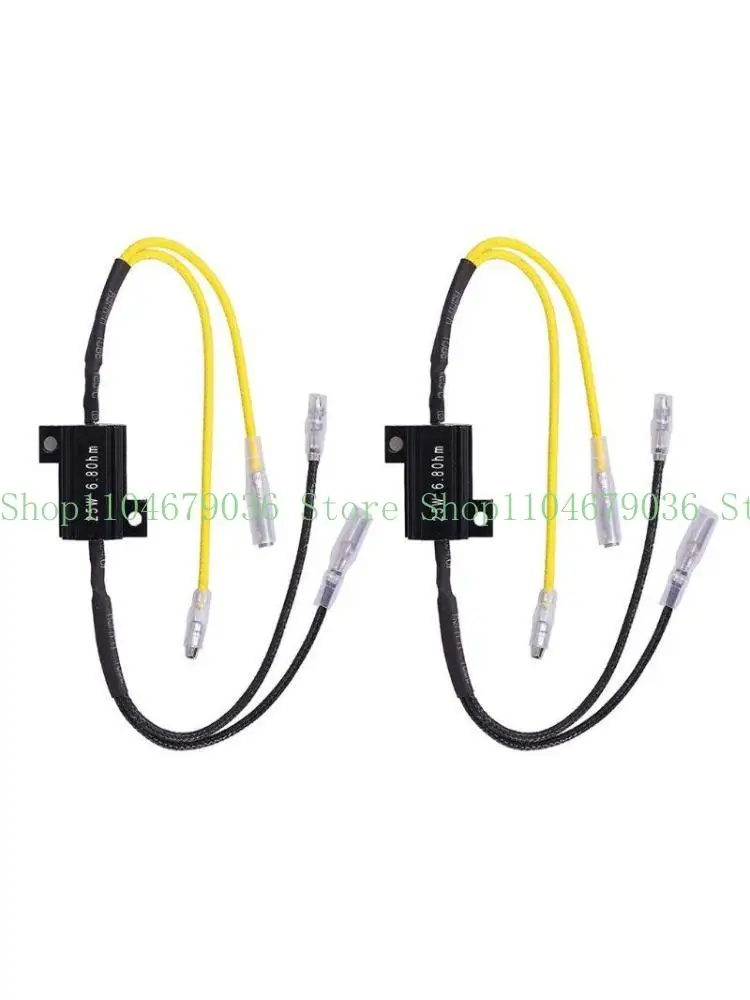 652F 25W 6.8Ohm Resistor Harness Computer Warning Canceler Headlight Bulb 2x